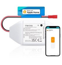 Meross Smart Garage Door Opener, Voice/Remote Control, Add-On to Existing Garage