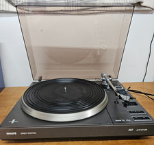 Vintage Philips Direct Control AF-887 Auto Return Turntable Tested Working 110V