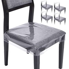 4pcs Clear Plastic Dining