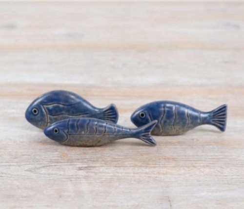 Fish set blue - fish, 3