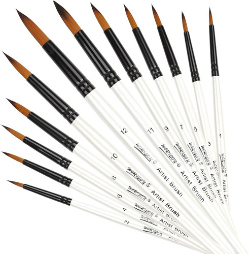 Pcs round paint brushes - round,