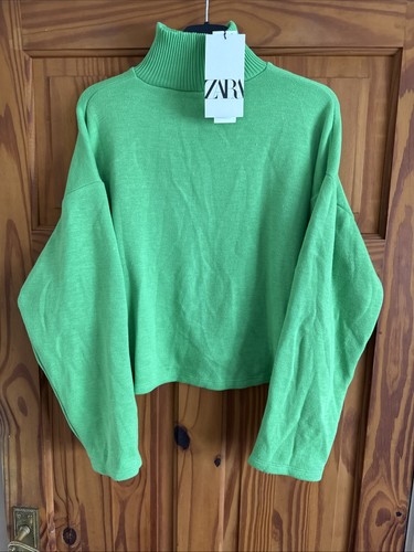 Zara bright greenturtle neck - zara,