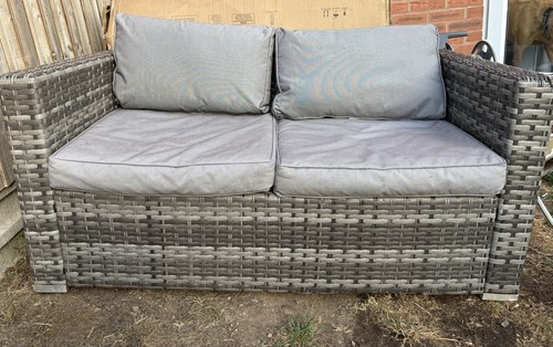 Garden furniture seater grey - 2,
