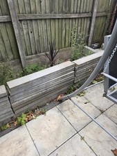 1x Bullnosed  Concrete Path Edging Grey/Natural new 