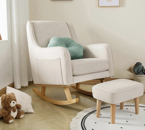 Nursery rocking chair with - rocking,