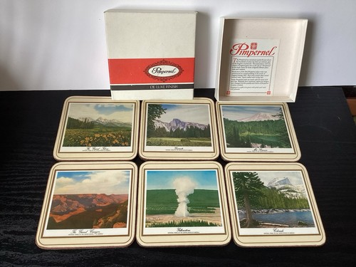 Pimpernel vintage coasters - vintage, set