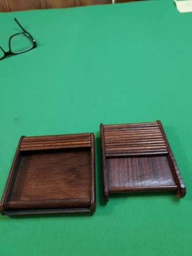 Vintage mahogany tambour cases - vintage,