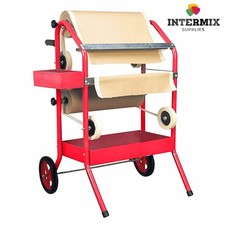 Twin Masking Dispenser Trolley/Machine, Takes 2 x 18" Paper Rolls for Paint Mask