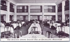 Vintage Ship Postcard Dining