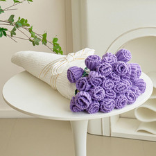 Crochet Flower Bouquet Throw