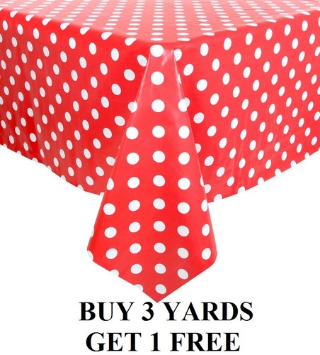 Red white polka dot - white,