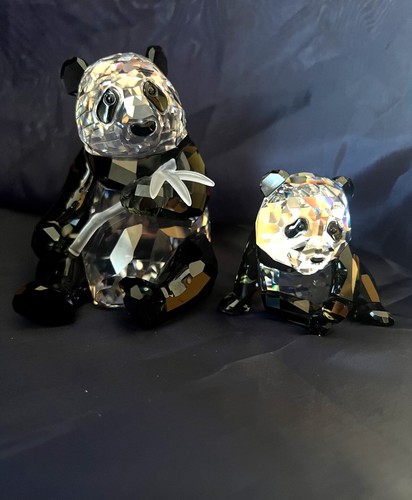 Swarovski panda and - cub, scs