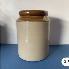 Vintage Stoneware Glazed Earthenware Storage Jar Pot 20cm Tall