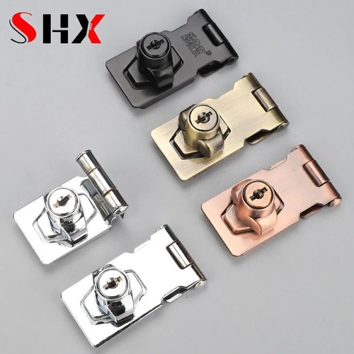Locking hasp and staple with - locking,