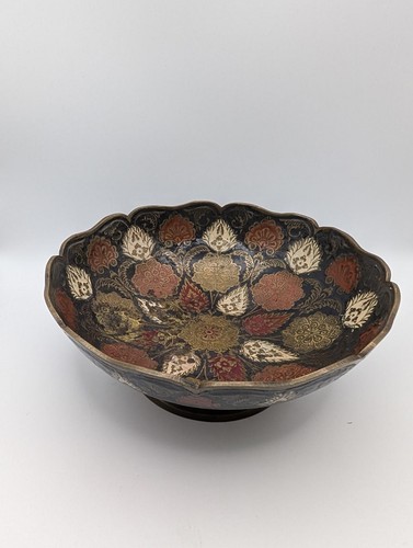 Indian brass metal fruit bowl - brass,