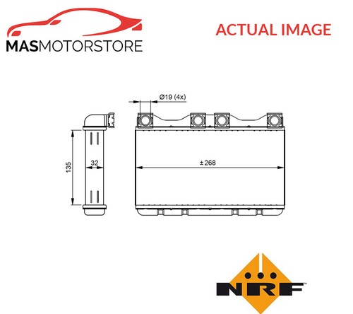 Heater radiator exchanger lhd - heater,