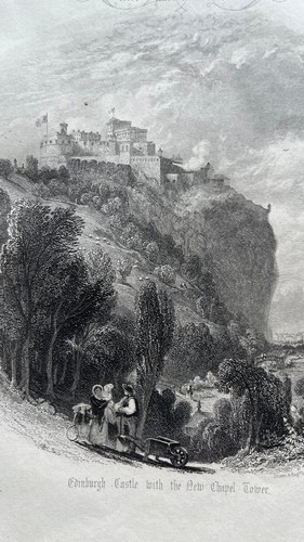 Antique engraving edinburgh - engraving, of