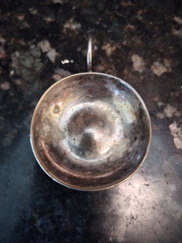 Antique french silver tastevin - antique,