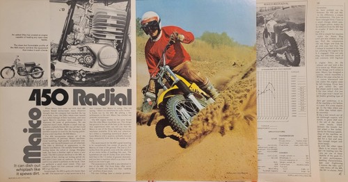 1973 maico gp400 motorcycle - 5p,