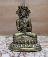 Chinese or Nepalese antique Bronze figure of Tara Buddha c19th Qing FINE Nepal