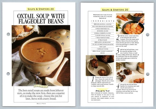 Oxtail soup flageolet - oxtail,