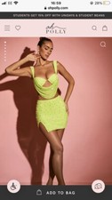 Oh Polly Lime Embellished Two Piece 8