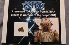Dr Who screen used genuine prop Silurian  fragments. Warriors of the Deep.