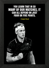 Casper ruud quotes Framed Wall