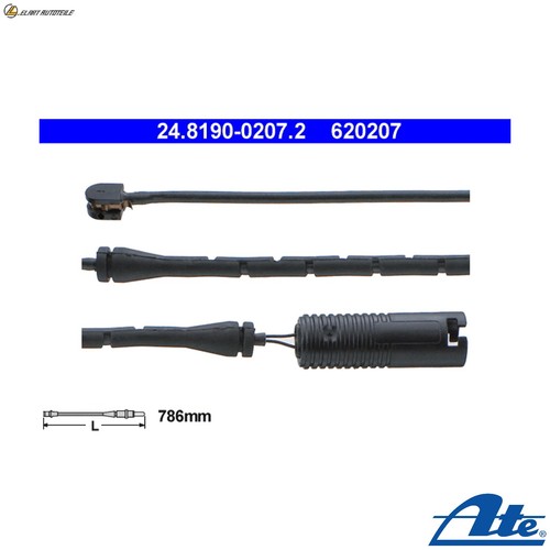 Warning contact brake pad - contact,