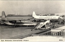 East Midlands International Airport Vintage Postcard