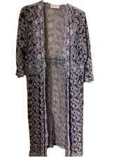 Gorgeous Long Evening Sequinned Open Wrap, Jacket Fit 14, 16