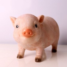 Resin Garden Animal Statue Pig Sculpture Funny Lawn Figurines Outdoor Decor