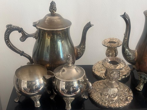Vintage silver plated - vintage, tea