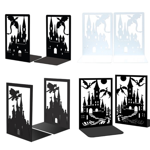 Dragon themed metal bookends - themed,