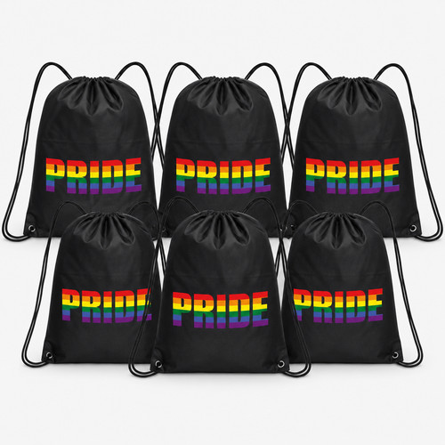 Pack six gay pride bags - pack,