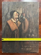 HASSALL artist painting ' the medicine man ' signed dated original  FREE UK POST