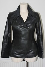 Black leather jacket women - leather, women's