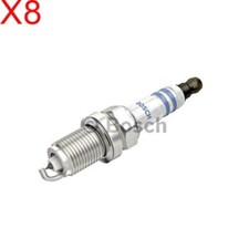 BOSCH Spark Plug 8x Fits AUDI