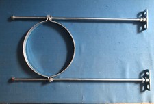 EXTRA LONG 8" / 200mm ADJUSTABLE s wall Wood Burning Stove Flue Bracket support