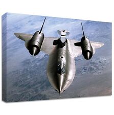 Lockheed SR- 71 BLACKBIRD CANVAS | LARGE WALL ART | SR71 pilots plane stealth 2