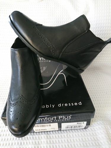 Black leather comfort plus - comfort, low