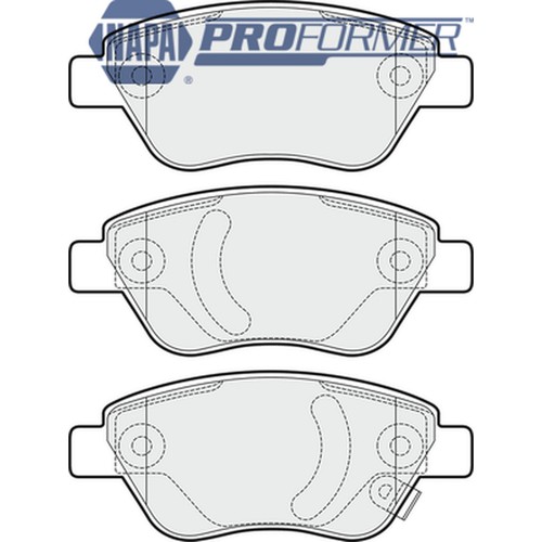 Brake pads set for - for, proton