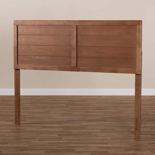 Wooden slatted headboard with - wooden,