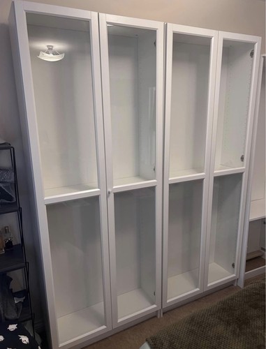 Two ikea billy bookcases with - ikea,