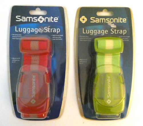 Samsonite luggage straps - straps, red