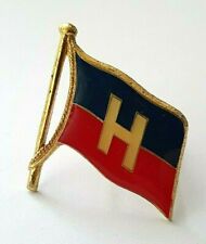Horn Line German Shipping Company Enamel Cap Hat Badge Hamburg Germany Pin
