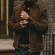 Cafe Racer Leather Jacket for
