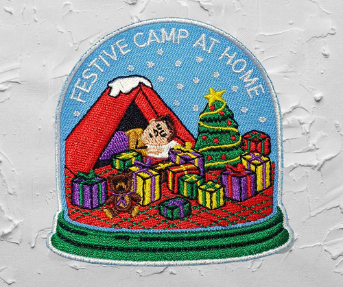 Festive camp home badge - badge, /