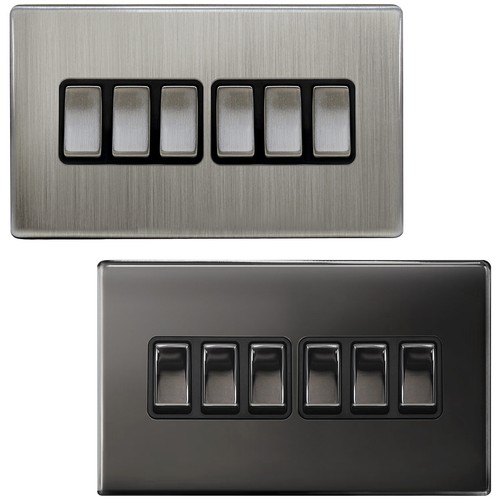 Light switch gang - 6, 2
