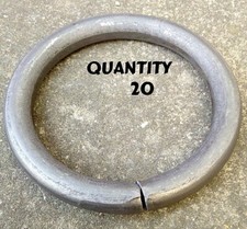 20 X Mild Steel 12mm Round Bar Rings Weld Wrought Iron Components 100mm Diameter